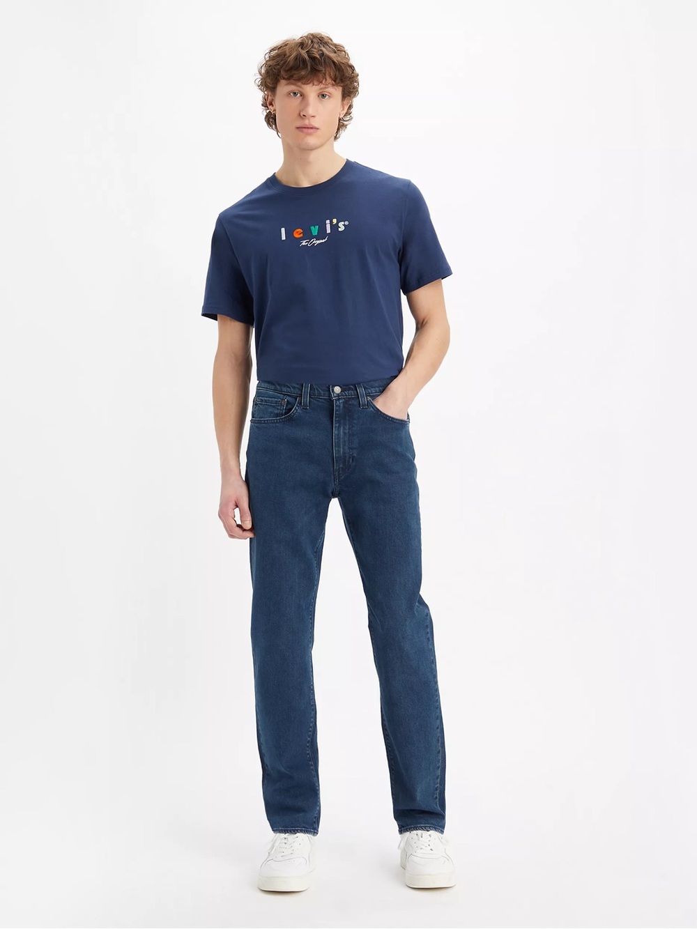 NWT Levi's Men's Straight Jeans in Dark Blue Wash